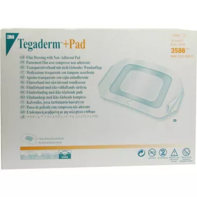 Tegaderm 3M Plus Pad 9x10cm kész kötszer 3586, 25 db Tegaderm 3M Plus Pad 9x10cm kész kötszer 3586, 25 db