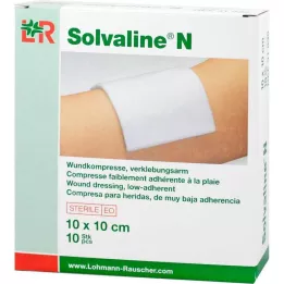 SOLVALINE N 10x10 cm-es steril kompressz, 10 db