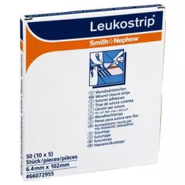 LEUKOSTRIP 6,4x102 mm-es varrószalagok, 10X5 db