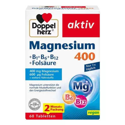 DOPPELHERZ Magnézium 400 mg tabletta, 60 db