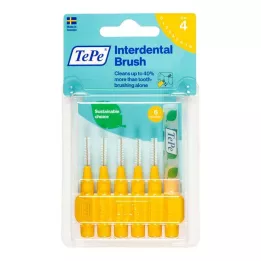 TEPE Interdentális kefe eredeti 0,7mm ISO 4 sárga, 6 db
