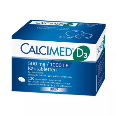 Calcimed D3 500 mg / 1000 NE rágótabletta, 120 db