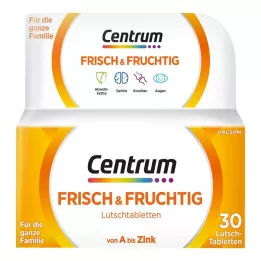 CENTRUM friss &amp; gyümölcsös cukorkák, 30 db