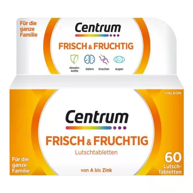 CENTRUM friss &amp; gyümölcsös cukorkák, 60 db