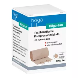 HÖGA-LAN Rövid feszítőkötés 8 cm x 5 m, 1 db