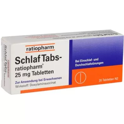 SCHLAF TABS-ratiopharm 25 mg-os tabletta, 20 db