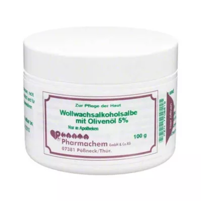 WOLLWACHSALKOHOLSALBE m.olívaolaj 5%, 100 g