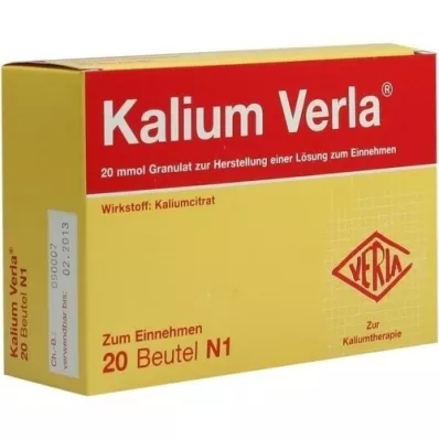 KALIUM VERLA Granulátum tasak, 20 db