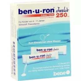 BEN-U-RON direct 250 mg granulátum eper/vanília, 10 db
