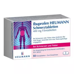 IBUPROFEN Heumann fájdalomcsillapító tabletta 400 mg, 50 db