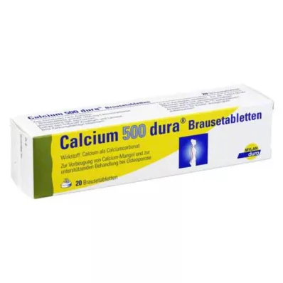 Calcium 500 dura pezsgőtabletta, 20 db
