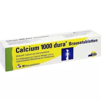 CALCIUM 1000 dura pezsgőtabletta, 20 db