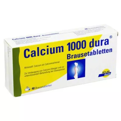 Calcium 1000 dura pezsgőtabletta, 40 db