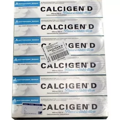 CALCIGEN D 600 mg/400 NE pezsgőtabletta, 120 db