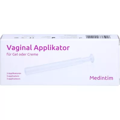 VAGINAL APPLIKATOR gélhez/krémhez, 3 db