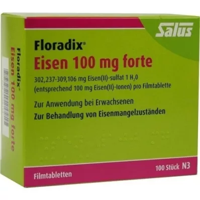 FLORADIX Vas 100 mg forte filmtabletta, 100 db