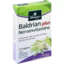 KNEIPP Valerian plus ideg vitaminok dragées, 40 db