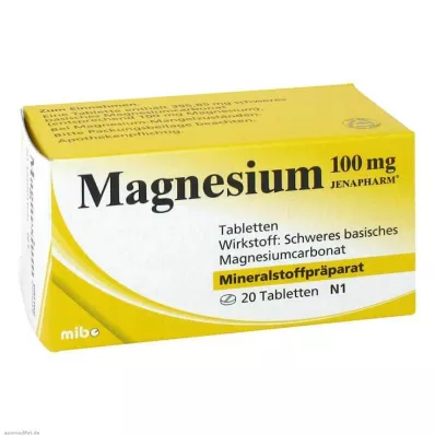 Magnézium 100 mg Jenafarm tabletta, 20 db