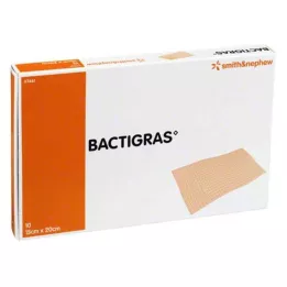 BACTIGRAS fertőtlenítő paraffinos géz 15x20 cm, 10 db
