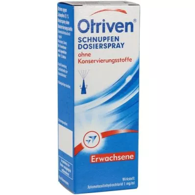 OTRIVEN 0,1%-os adagoló spray, tartósítószerek nélkül, 10 ml