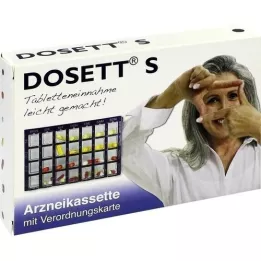 DOSETT S gyógyszerkazetta kék, 1 db