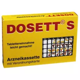 DOSETT S gyógyszerkazetta kék, 1 db
