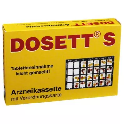 DOSETT S gyógyszerkazetta kék, 1 db