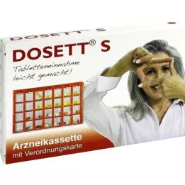 DOSETT S gyógyszerkazetta piros, 1 db