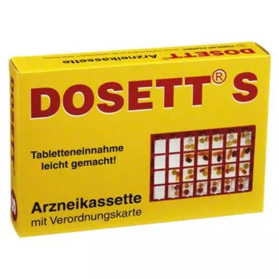 Dosett S gyógyszeres kazetta piros, 1 db