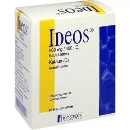 IDEOS 500 mg/400 NE rágótabletta, 90 db