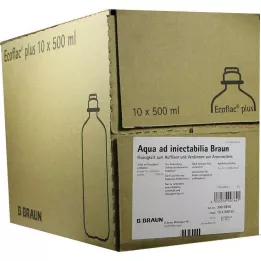 AQUA AD injectabilia Ecoflac Plus infúziós oldat, 10X500 ml