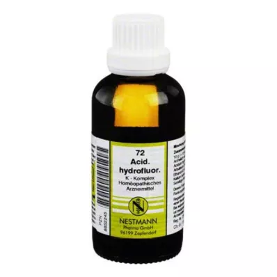 ACIDUM HYDROFLUORICUM K Complex No.72 hígítás, 50 ml
