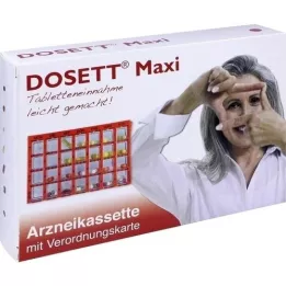DOSETT Maxi gyógyszerkazetta piros, 1 db