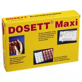 DOSETT Maxi gyógyszerkazetta piros, 1 db