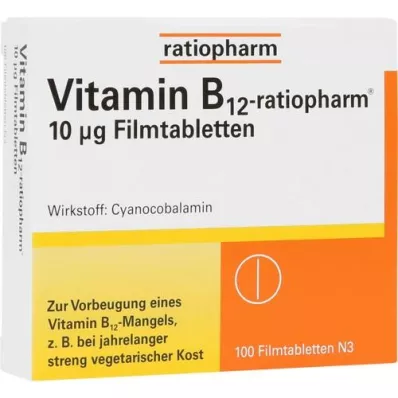 VITAMIN B12-RATIOPHARM 10 μg filmtabletta, 100 db