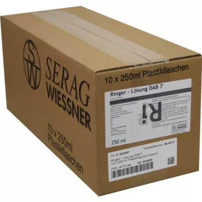 RINGER LÖSUNG DAB 7 műanyag, 10X250 ml
