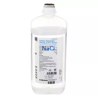 ISOTONE 0,9%-os sóoldat Braun Ecoflac Plus, 1000 ml