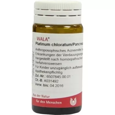PLATINUM CHLORATUM/PANCREAS comp.globulák, 20 g
