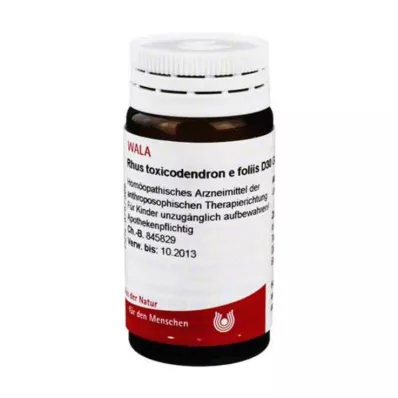 Rhus toxicodendron E foliis D 30 gömböcske, 20 g