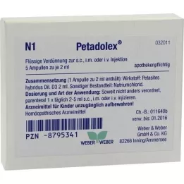 PETADOLEX Ampullák, 5X2 ml