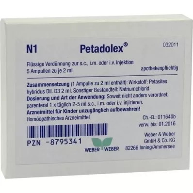 PETADOLEX Ampullák, 5X2 ml