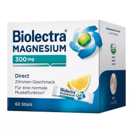 BIOLECTRA Magnézium 300 mg Direct Lemon Sticks, 60 db