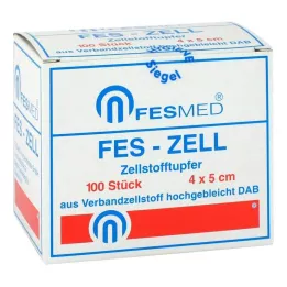 ZELLSTOFFTUPFER FES ZELL 4x5 cm-es, erősen fehérített, 100 db