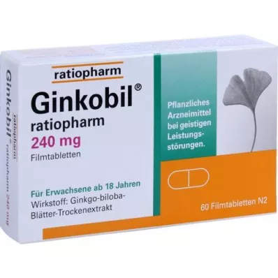 GINKOBIL-ratiopharm 240 mg filmtabletta, 60 db