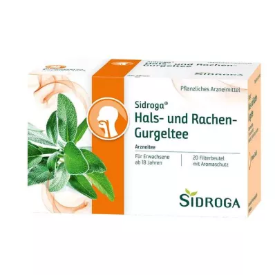 Sidroga® torok- és torokgargarizáló teafilter tasakok, 20X2,5 g Sidroga® torok- és torokgargarizáló teafilter tasakok, 20X2,5 g
