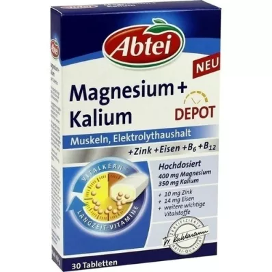 ABTEI Magnézium+kálium depot tabletta, 30 db