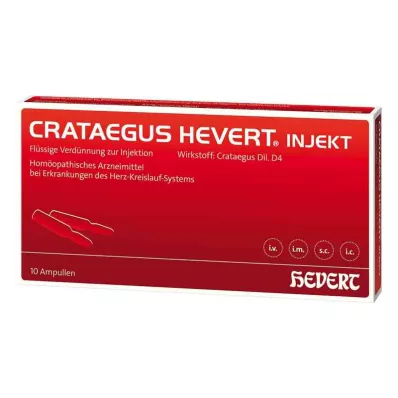 Crataegus Hevert injekciós ampullák (10 db)