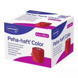 PEHA-HAFT Color Fixierb.latexfrei 6 cmx20 m piros, 1 db