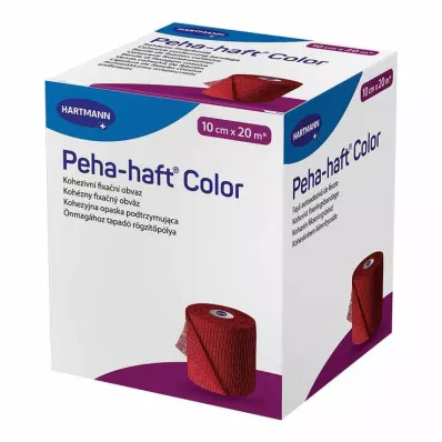 Peha Haft Color rögzítő kötszer latex f.10 cm x 20 m piros, 1 db Peha Haft Color rögzítő kötszer latex f.10 cm x 20 m piros, 1 db