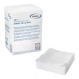 MULLKOMPRESSEN 10x10 cm nem steril 8x, 100 db